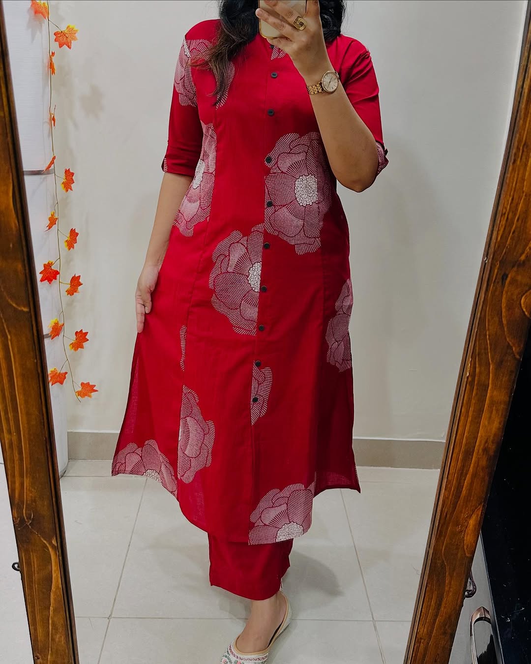 Cotton Co-Ord Set Kurta Pant - Image 4